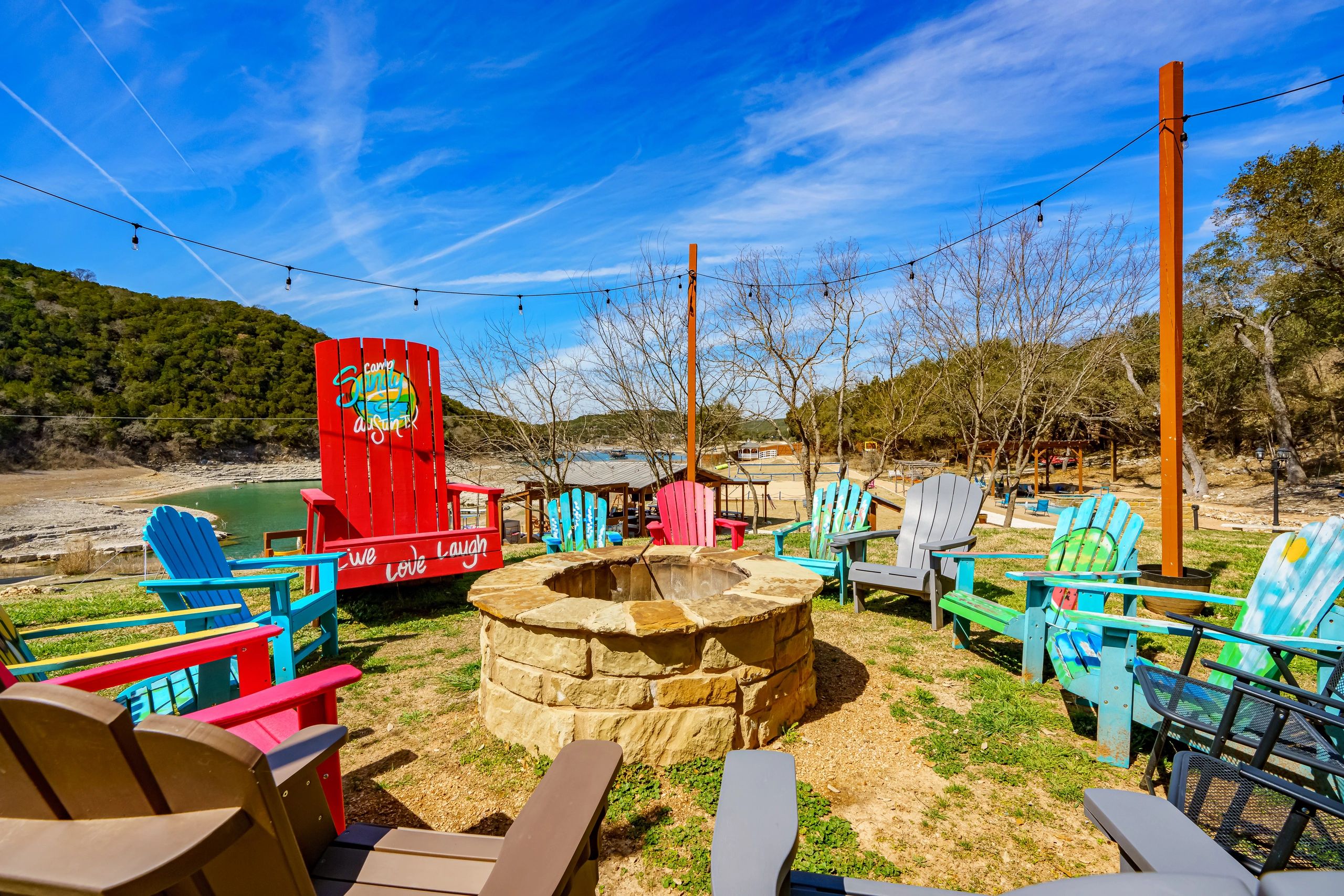 Fire pit area